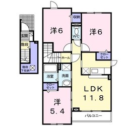 アップヒルズⅡの物件間取画像